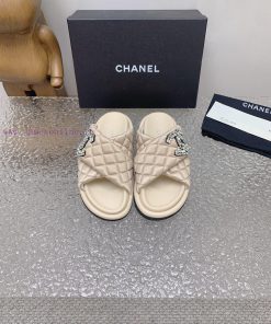 Chanel Chanel 23 new diamond patterned double C thick soled sandalsOriginal purchase, develoauzxb6lj