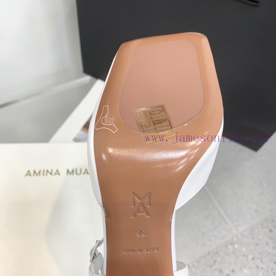 Amina Muaddi2024's new Charlotte series high heels have sharp edges and slanted square headssp1sycnj - Image 10