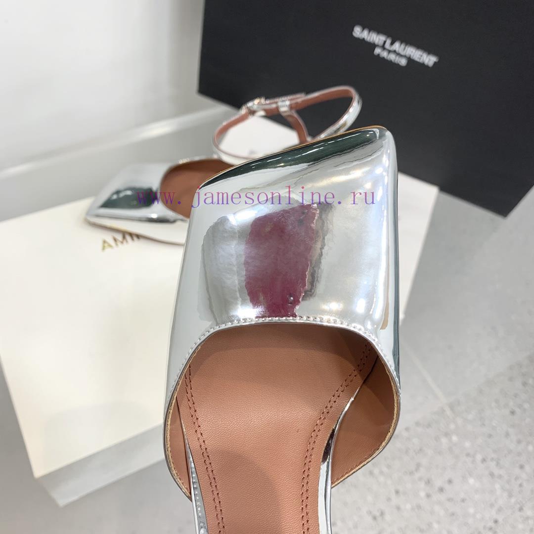 Amina Muaddi2024's new Charlotte series high heels have sharp edges and slanted square headswlqi11wa - Image 8