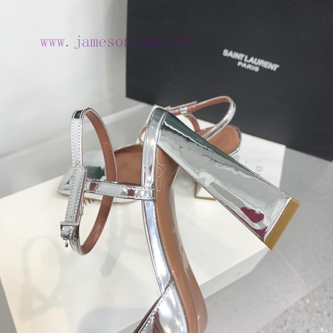 Amina Muaddi2024's new Charlotte series high heels have sharp edges and slanted square headswlqi11wa - Image 9