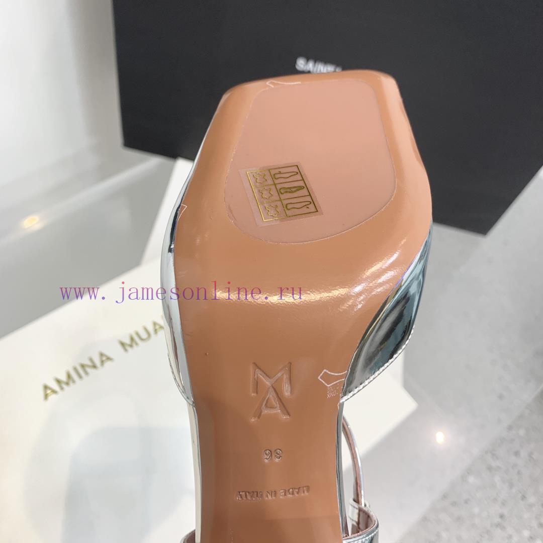 Amina Muaddi2024's new Charlotte series high heels have sharp edges and slanted square headswlqi11wa - Image 10