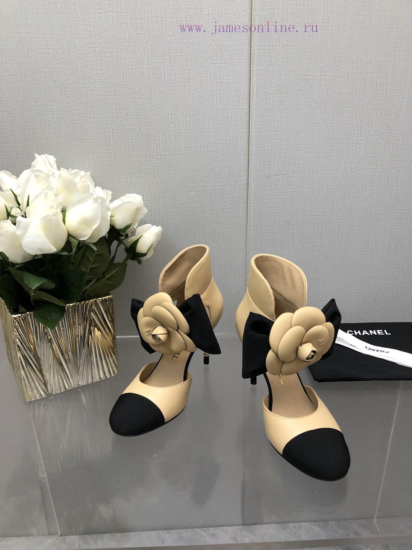 Top Grade Chanel Vintage Double C Bow High Heels Single Shoes -Chanel Grandma Chanel's super4vjsw2yj - Image 4