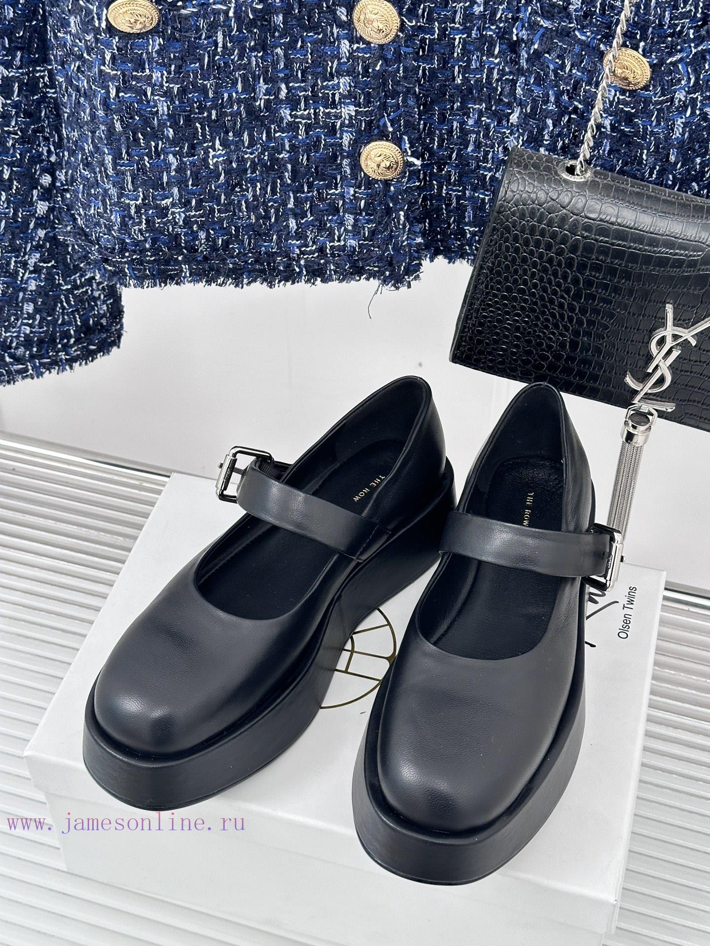 The row23s Autumn/Winter New Product Thick BottomMary Jane Single ShoesMinimalist design stysovzi4a2 - Image 3