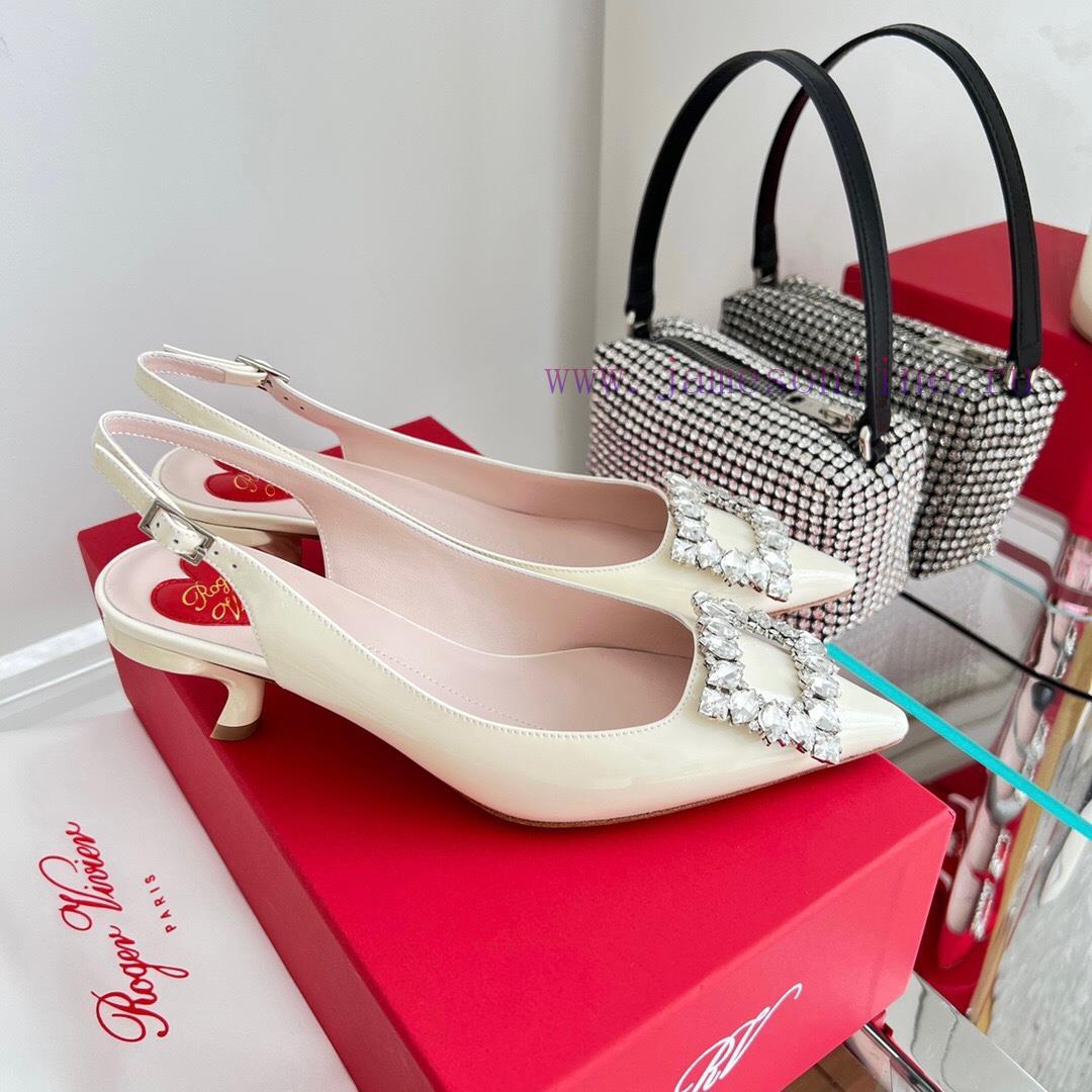 ️𝑹𝒐𝒈𝒆𝒓𝑽𝒊𝒗 * 𝒆𝒓 New Virgule diamond buckle comma heel with high heels | Top purchasing level-knh7u5qx - Image 4