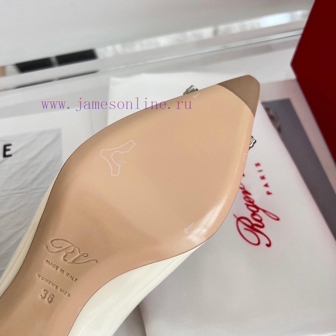 ️𝑹𝒐𝒈𝒆𝒓𝑽𝒊𝒗 * 𝒆𝒓 New Virgule diamond buckle comma heel with high heels | Top purchasing level-knh7u5qx - Image 10