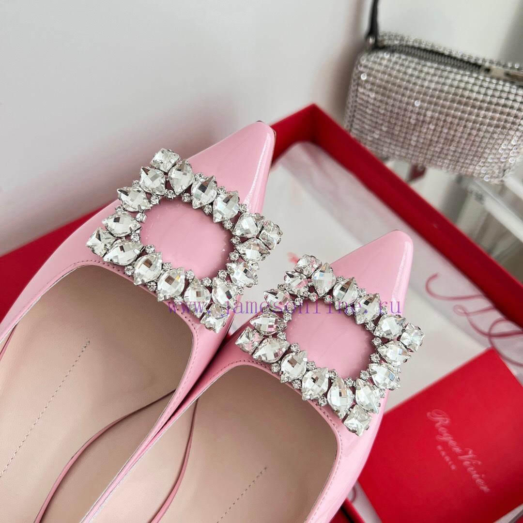 ️𝑹𝒐𝒈𝒆𝒓𝑽𝒊𝒗 * 𝒆𝒓 New Virgule diamond buckle comma heel with high heels | Top purchasing level-qud3eoik - Image 7