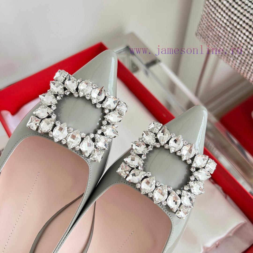 ️𝑹𝒐𝒈𝒆𝒓𝑽𝒊𝒗 * 𝒆𝒓 New Virgule diamond buckle comma heel with high heels | Top purchasing level-nka5rxiq - Image 7