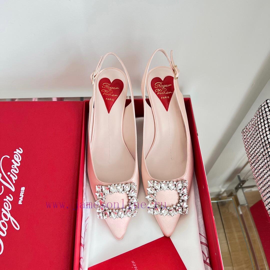 ️𝑹𝒐𝒈𝒆𝒓𝑽𝒊𝒗 * 𝒆𝒓 New Virgule diamond buckle comma heel with high heels | Top purchasing level-biq6ivql - Image 4