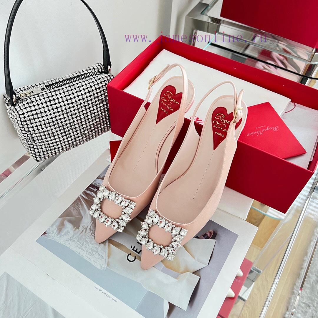 ️𝑹𝒐𝒈𝒆𝒓𝑽𝒊𝒗 * 𝒆𝒓 New Virgule diamond buckle comma heel with high heels | Top purchasing level-biq6ivql - Image 6