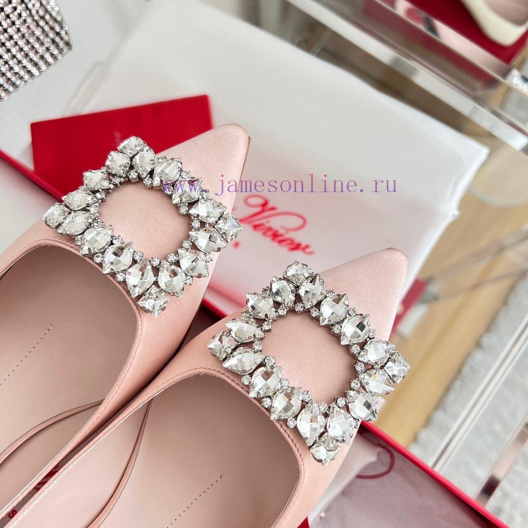 ️𝑹𝒐𝒈𝒆𝒓𝑽𝒊𝒗 * 𝒆𝒓 New Virgule diamond buckle comma heel with high heels | Top purchasing level-biq6ivql - Image 7