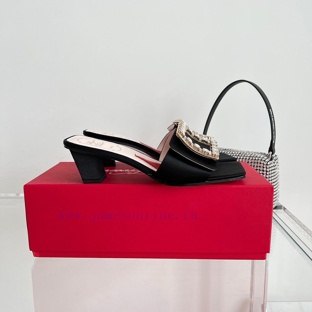 ️️* 𝓥/Biki Love 4.5cm Diamond Thread Satin High Heels-Black Yellow Grey Green Rose Red-Matervmcegw6k - Image 6