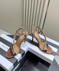 AQUAZZURA Golden Pineapple 2024 𝐒𝐒𝐧𝐞𝐰 Spring/Summer New Water Diamond High Heels Aquazzura/Pt935rilz