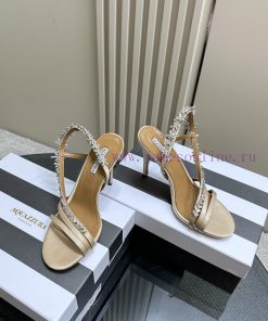 AQUAZZURA Golden Pineapple 2024 𝐒𝐒𝐧𝐞𝐰 Spring/Summer New Water Diamond High Heels Aquazzura/Pkpwchjjv