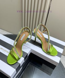 AQUAZZURA Golden Pineapple 2024 𝐒𝐒𝐧𝐞𝐰 Spring/Summer New Water Diamond High Heels Aquazzura/Po1zskhd2