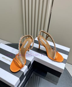AQUAZZURA Golden Pineapple 2024 𝐒𝐒𝐧𝐞𝐰 Spring/Summer New Water Diamond High Heels Aquazzura/Pctwhyiy4