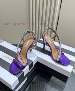 AQUAZZURA Golden Pineapple 2024 𝐒𝐒𝐧𝐞𝐰 Spring/Summer New Water Diamond High Heels Aquazzura/Pkkrhng3k