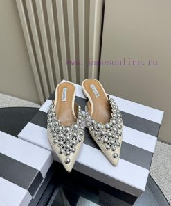 AQUAZZURA Golden Pineapple 2024 𝐒𝐒𝐧𝐞𝐰 Spring/Summer New Flat Shoes Aquazzura/Pineapple Italiuu3ic9f1