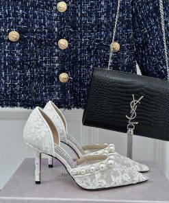 Jimmy Choo | Jay Chou's Classic Pearl Lace High HeelsOur JC family always maintains superiorf9v3gap2