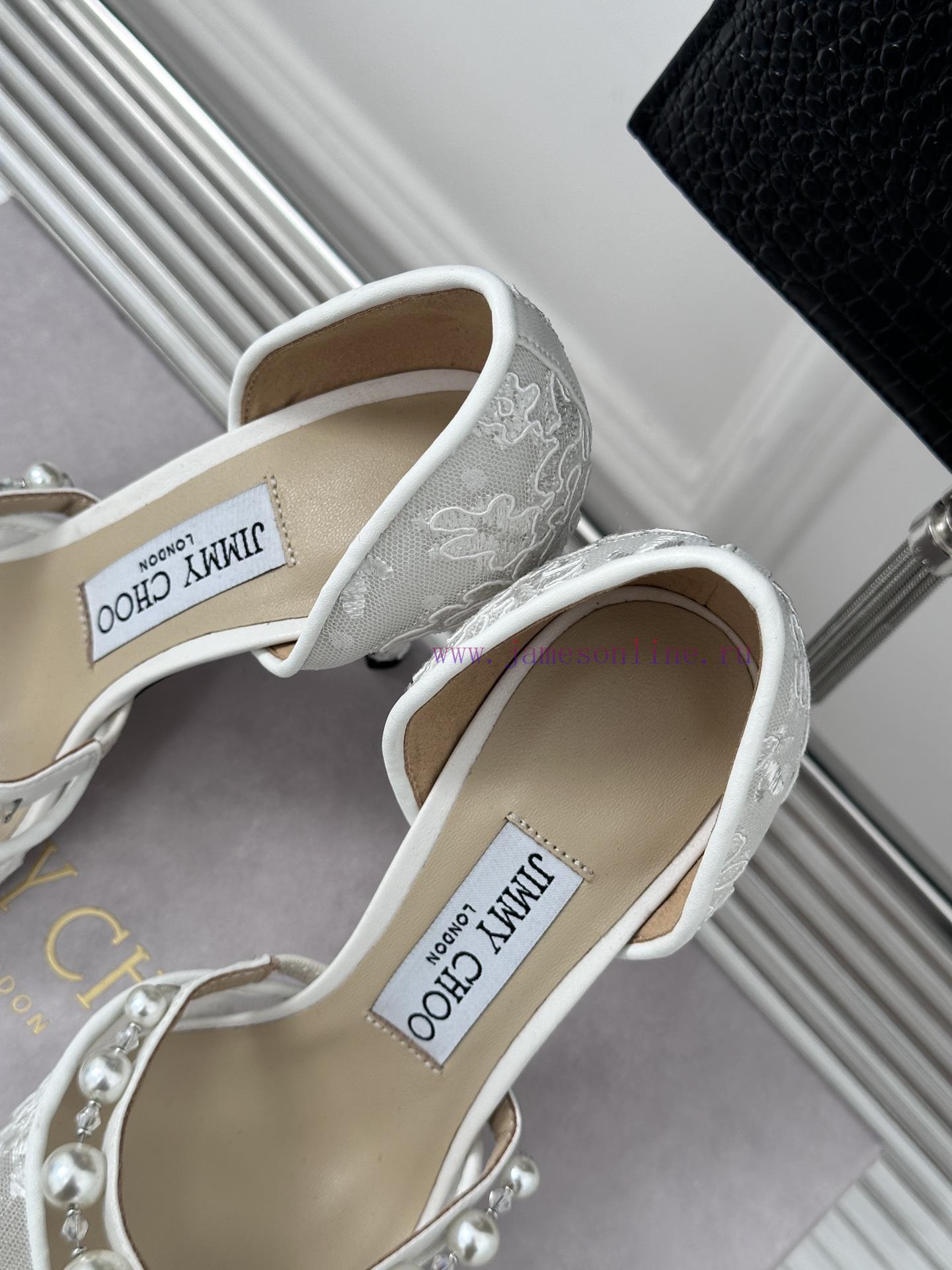 Jimmy Choo | Jay Chou's Classic Pearl Lace High HeelsOur JC family always maintains superiorf9v3gap2 - Image 9