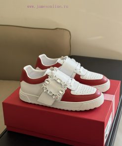 roger vivier ss24 new arrival-～RV 24 Spring/Summer Diamond Button White Shoes New ProductMadn56lz55n