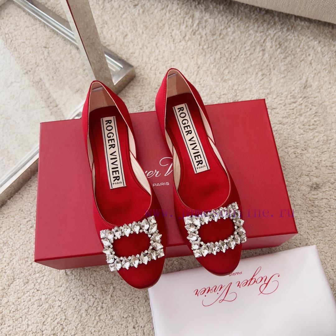 RV New Edition Silk Diamond Button Ballet Single Shoes 🧚 ️New treasure commuting hollow fla67rcx1yo - Image 3