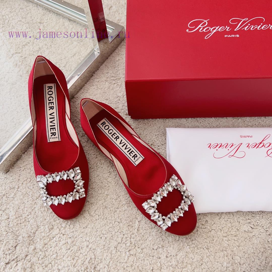 RV New Edition Silk Diamond Button Ballet Single Shoes 🧚 ️New treasure commuting hollow fla67rcx1yo - Image 6