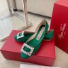RV New Edition Silk Diamond Button Ballet Single Shoes 🧚 ‍️New treasure commuting hollow flayh5pi276
