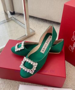RV New Edition Silk Diamond Button Ballet Single Shoes 🧚 ‍️New treasure commuting hollow flayh5pi276