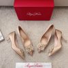 RV Pearl Diamond Buckle Bouquet Strass High Heelsfairy 🧚 Another stunning wedding shoe in thhqlphgdx