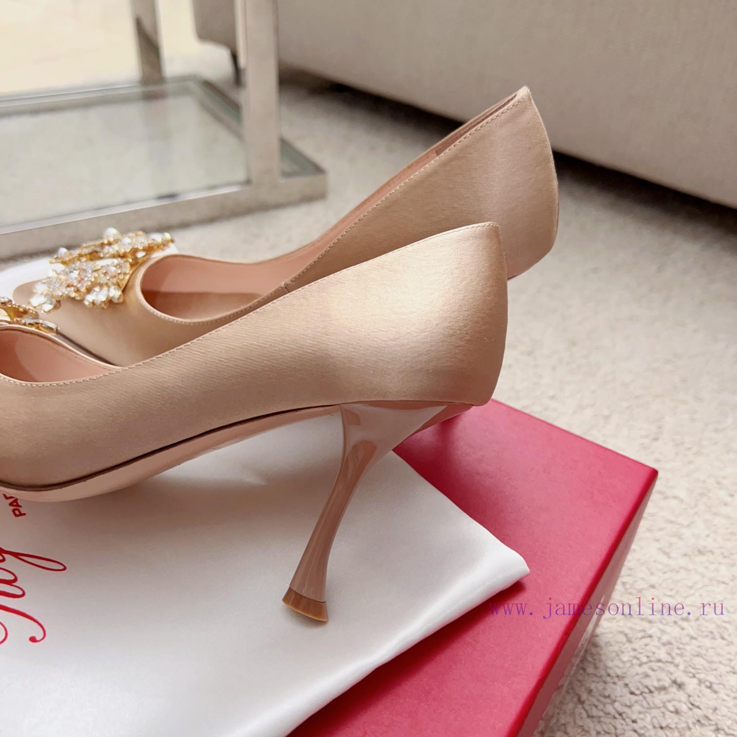 RV Pearl Diamond Buckle Bouquet Strass High Heelsfairy 🧚 Another stunning wedding shoe in thhqlphgdx - Image 9