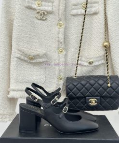 Chanel | Chanel 24C New Product ClassicRough heeled Mary Jane sandals single shoe seriesThe fkbahg44