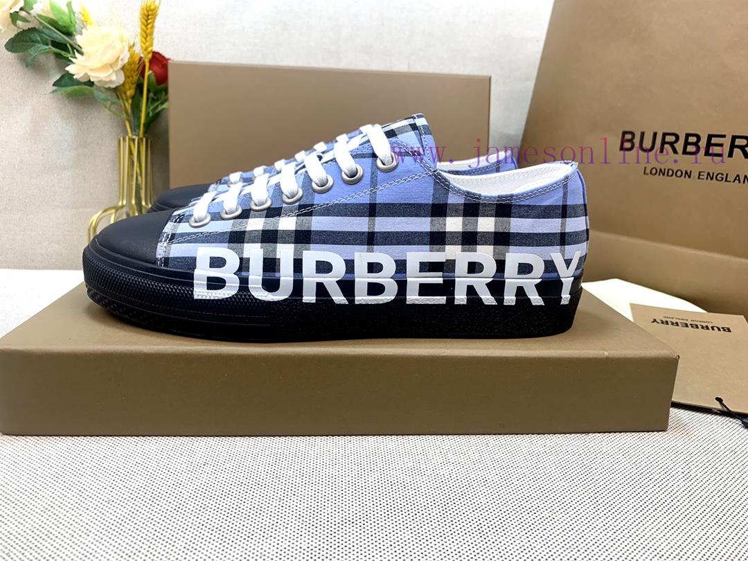 BURBERRY is the most. YB development in the market Plaid cotton sports shoes with vibrant de6jlnt2rp - Image 2