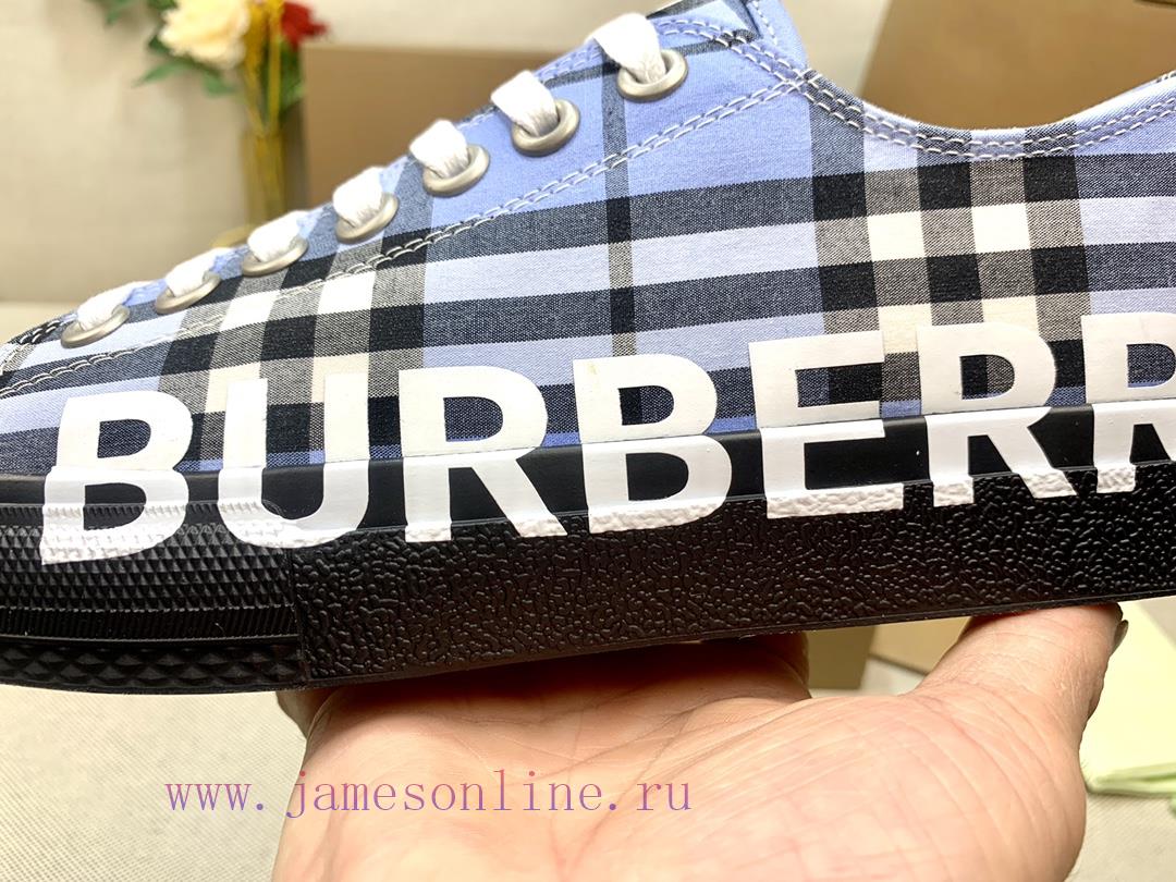 BURBERRY is the most. YB development in the market Plaid cotton sports shoes with vibrant de6jlnt2rp - Image 8