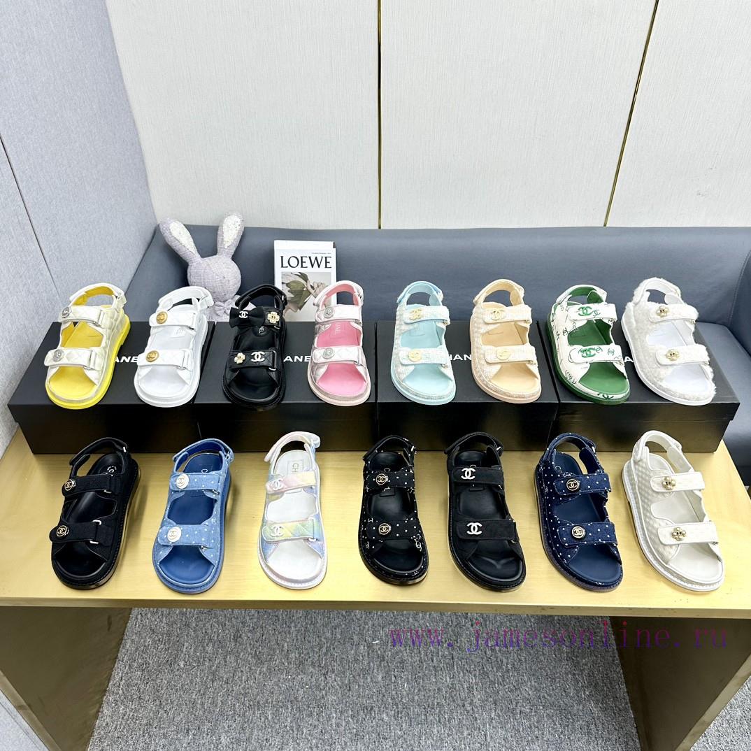 Crown Top Purchasing Edition ️ CHANEL 2022 Spring/Summer Latest Season Double C Velcro Casuajyw3odqr - Image 10