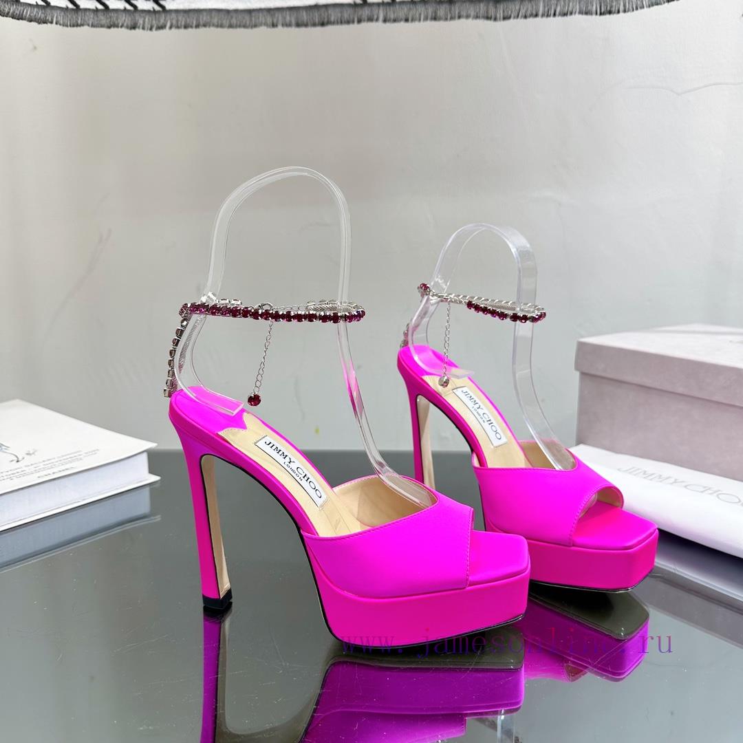 🟪Jimmy Choo 🟪 Classic waterproof platform high-heeled sandals——————————Our JC family always6e1l0d6x - Image 5