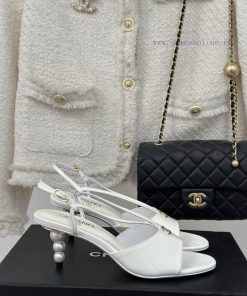 Chanel | Chanel 24C New Product ClassicPearl high-heeled slippers and sandals seriesThe shoel7l00z3b