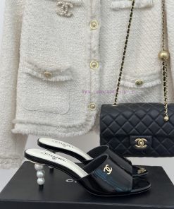 Chanel | Chanel 24C New Product ClassicPearl high-heeled slippers and sandals seriesThe shoepfg7z5y2