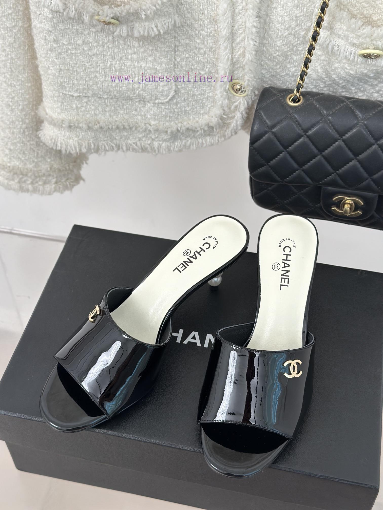 Chanel | Chanel 24C New Product ClassicPearl high-heeled slippers and sandals seriesThe shoepfg7z5y2 - Image 3