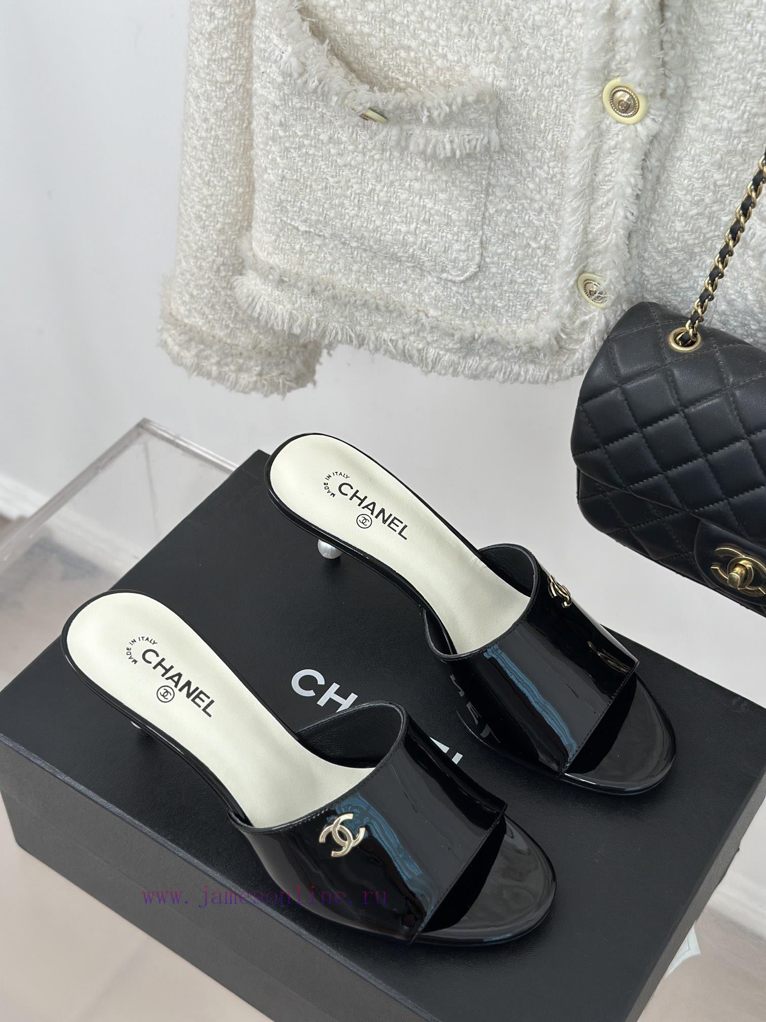 Chanel | Chanel 24C New Product ClassicPearl high-heeled slippers and sandals seriesThe shoepfg7z5y2 - Image 4