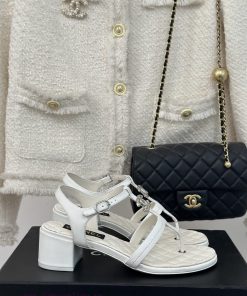 Chanel | Chanel 24C New Product ClassicDouble C thick heel sandals seriesThe shoe upper is mhnwcxsbo