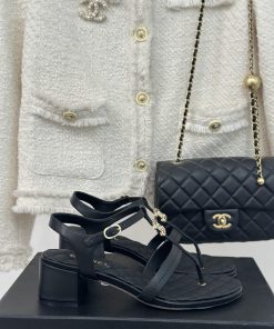 Chanel | Chanel 24C New Product ClassicDouble C thick heel sandals seriesThe shoe upper is mtjj01wy9