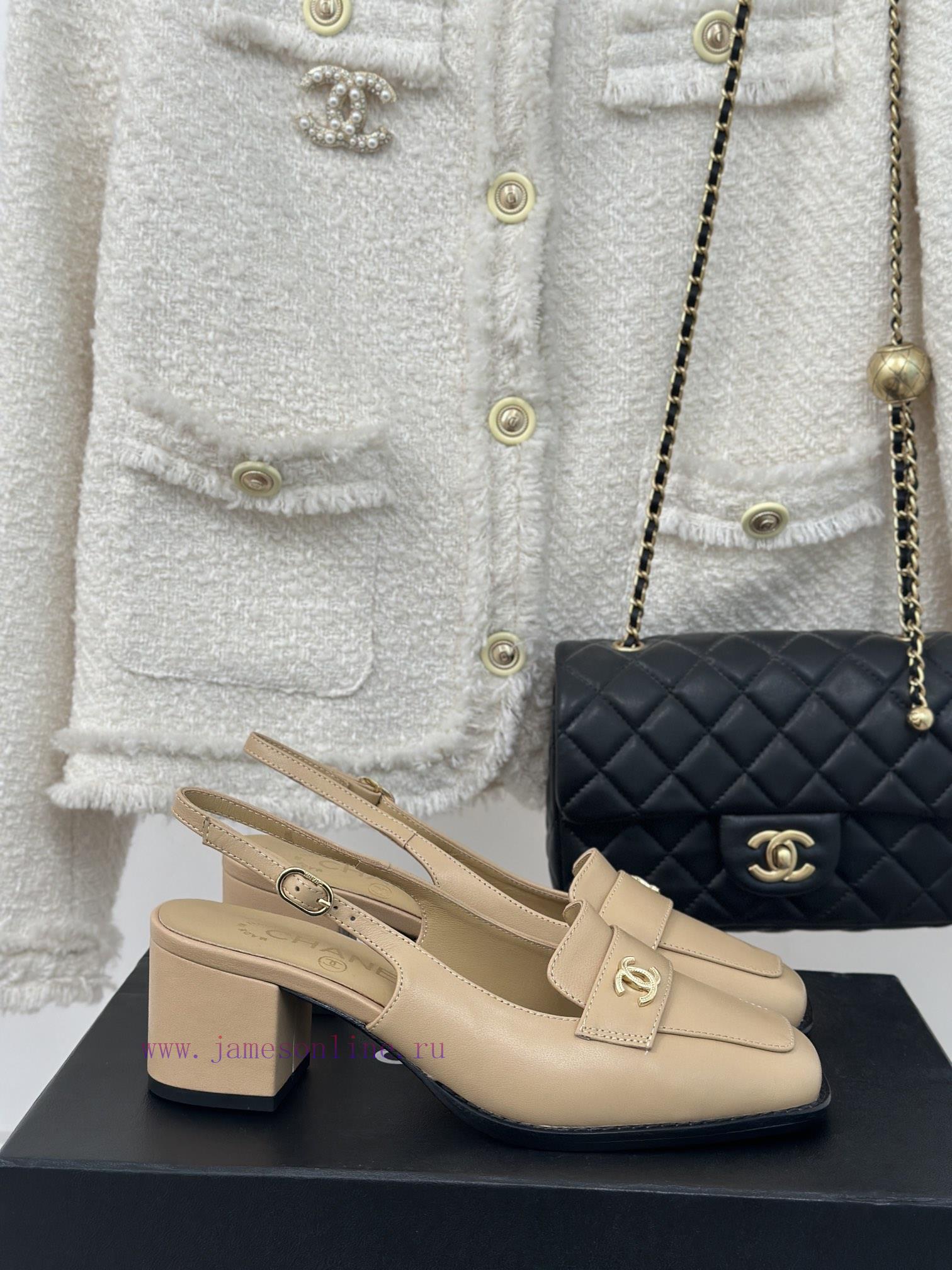 Chanel | Chanel 24C New ProductDouble C thick heel sandals seriesThe shoe upper is made of iji0hl69m - Image 2