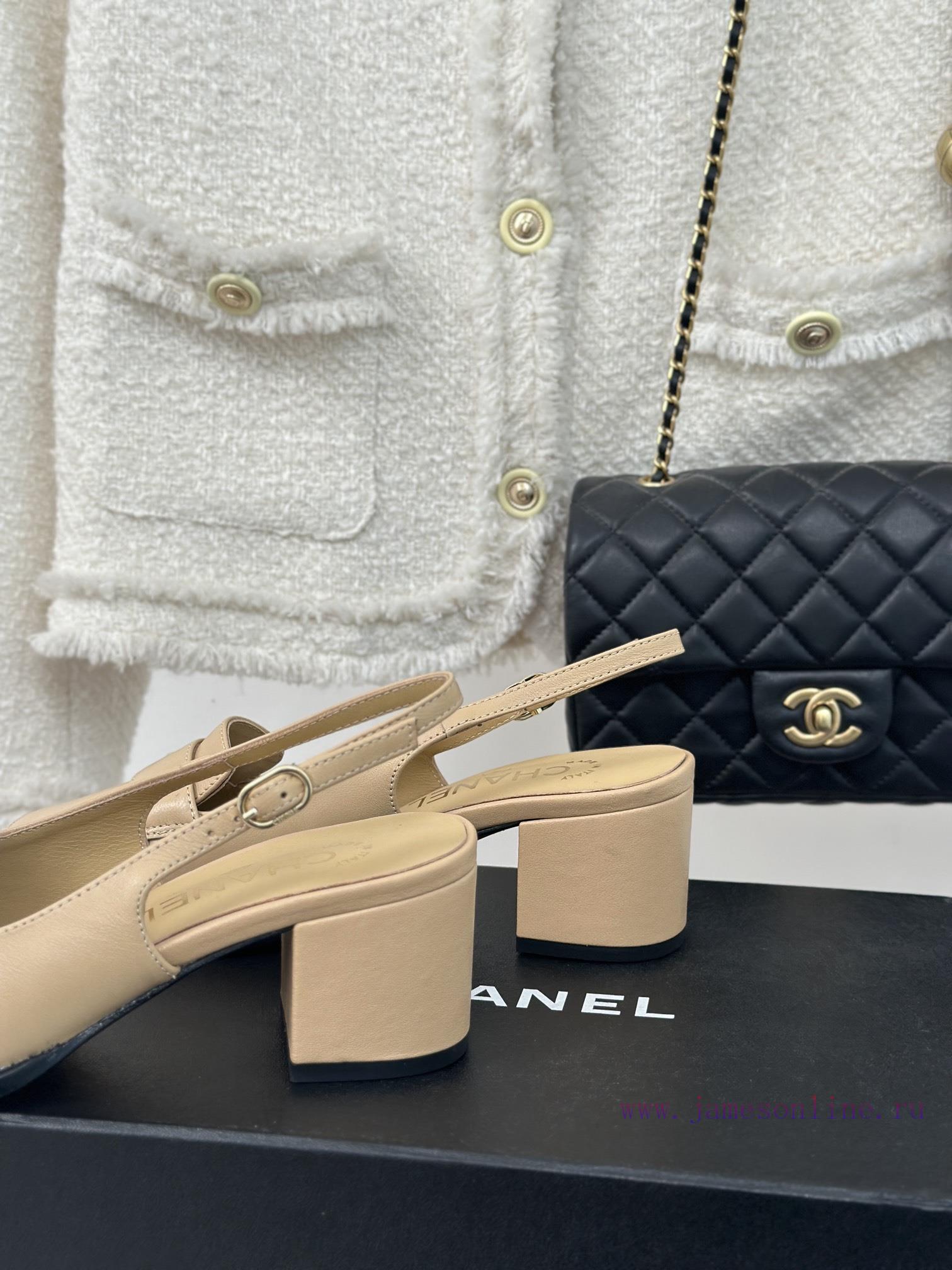 Chanel | Chanel 24C New ProductDouble C thick heel sandals seriesThe shoe upper is made of iji0hl69m - Image 7