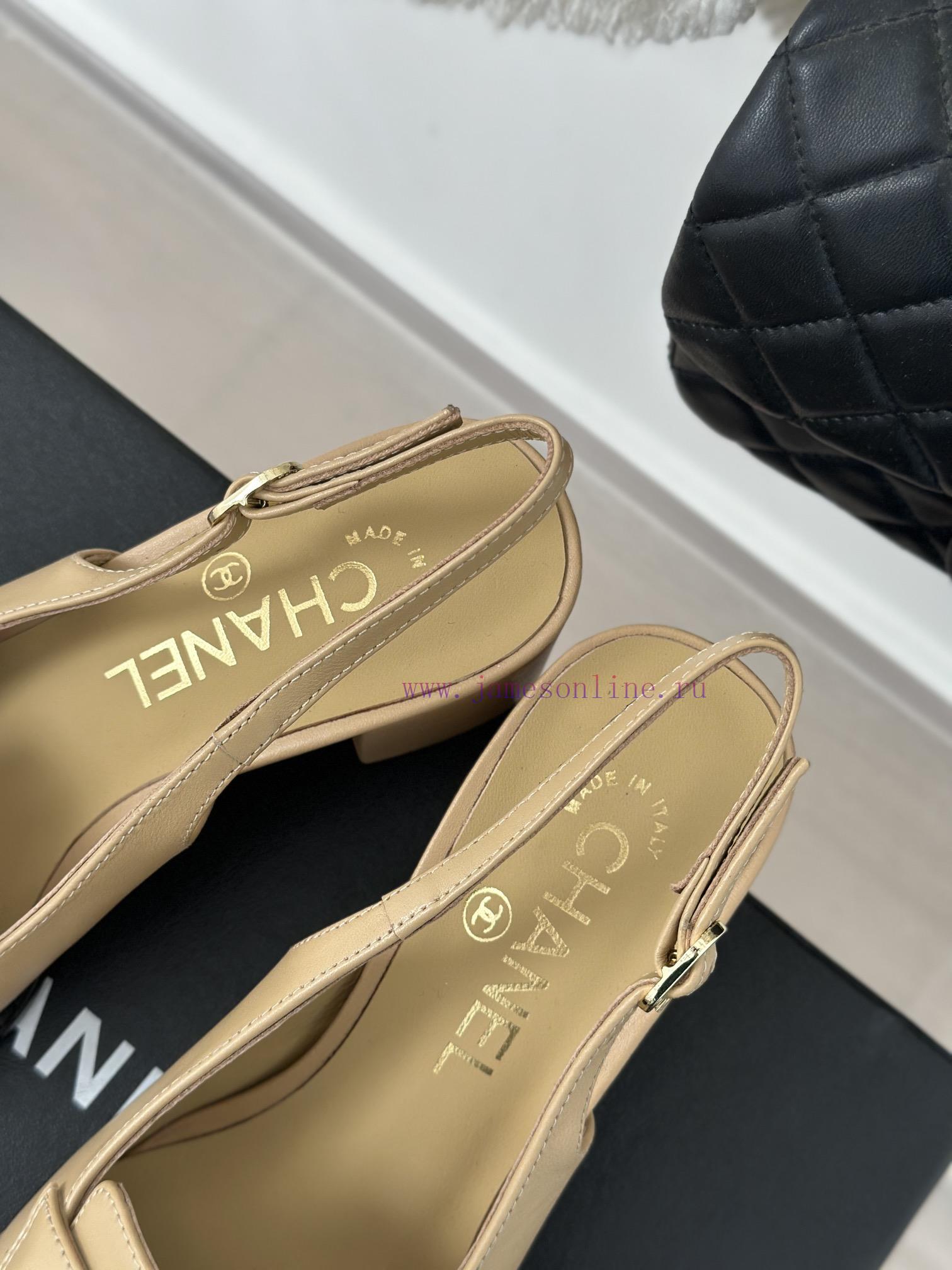 Chanel | Chanel 24C New ProductDouble C thick heel sandals seriesThe shoe upper is made of iji0hl69m - Image 9