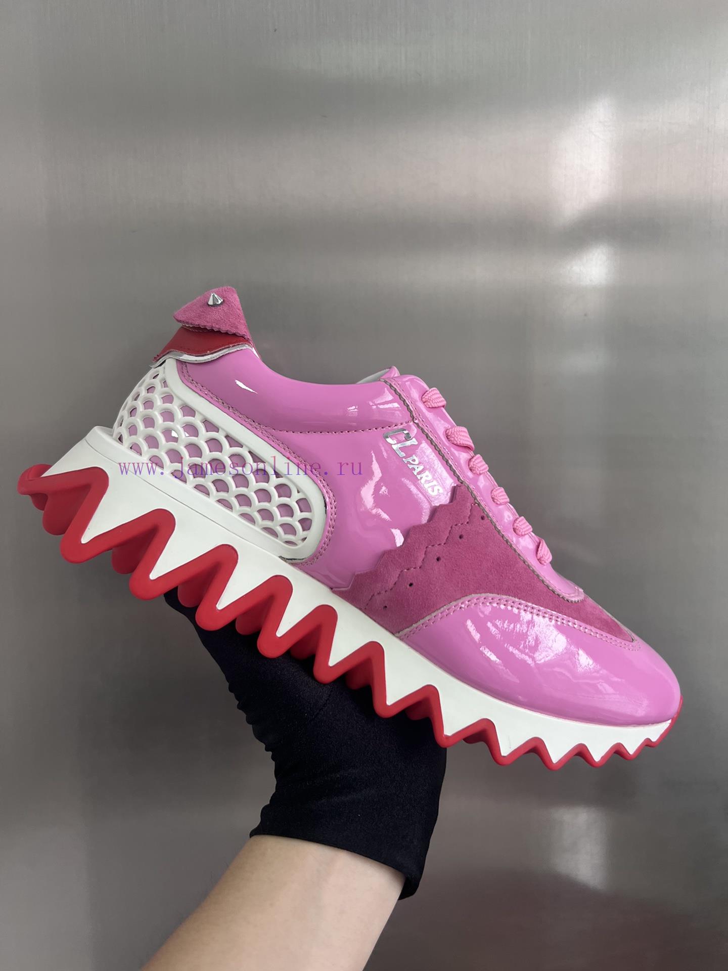 ╔ Pink Splicing Shark Bottom ╗️Top level customized version𝑪𝒉𝒓𝒊𝒔𝒕𝒊𝒂𝒏 𝑳𝒐𝒖𝒃𝒐𝒖𝒕𝒊𝒏Whether it's t4mkhrs88 - Image 6