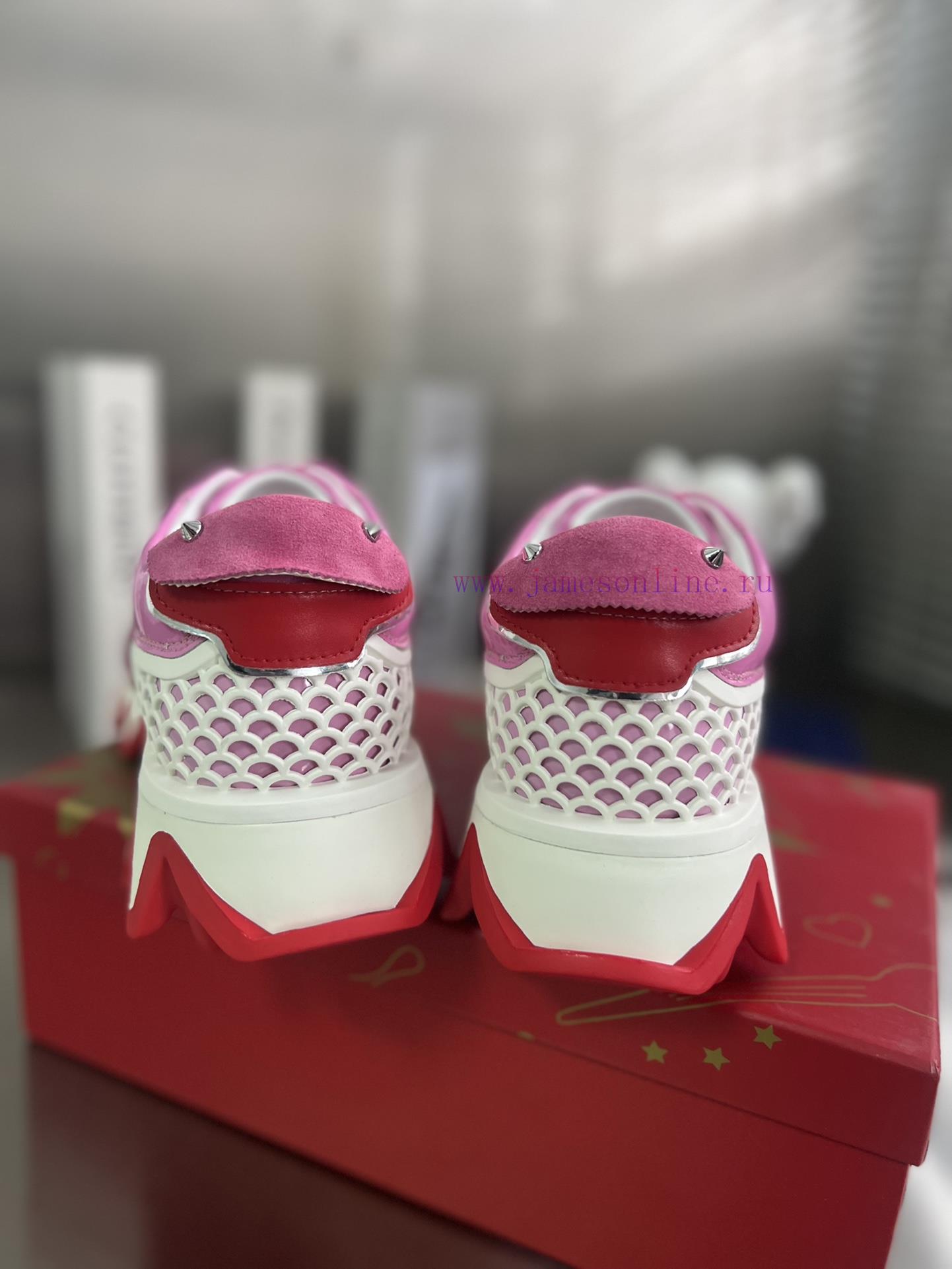 ╔ Pink Splicing Shark Bottom ╗️Top level customized version𝑪𝒉𝒓𝒊𝒔𝒕𝒊𝒂𝒏 𝑳𝒐𝒖𝒃𝒐𝒖𝒕𝒊𝒏Whether it's t4mkhrs88 - Image 8
