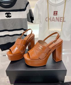 𝗖𝗛𝗔𝗡𝗘𝗟 Fashion Show Coarse Heel Water Platform Sandals Popular Running Single Explosive Prodvsnxtmid