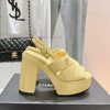𝗖𝗛𝗔𝗡𝗘𝗟 Fashion Show Coarse Heel Water Platform Sandals Popular Running Single Explosive Prodojfv4wt5