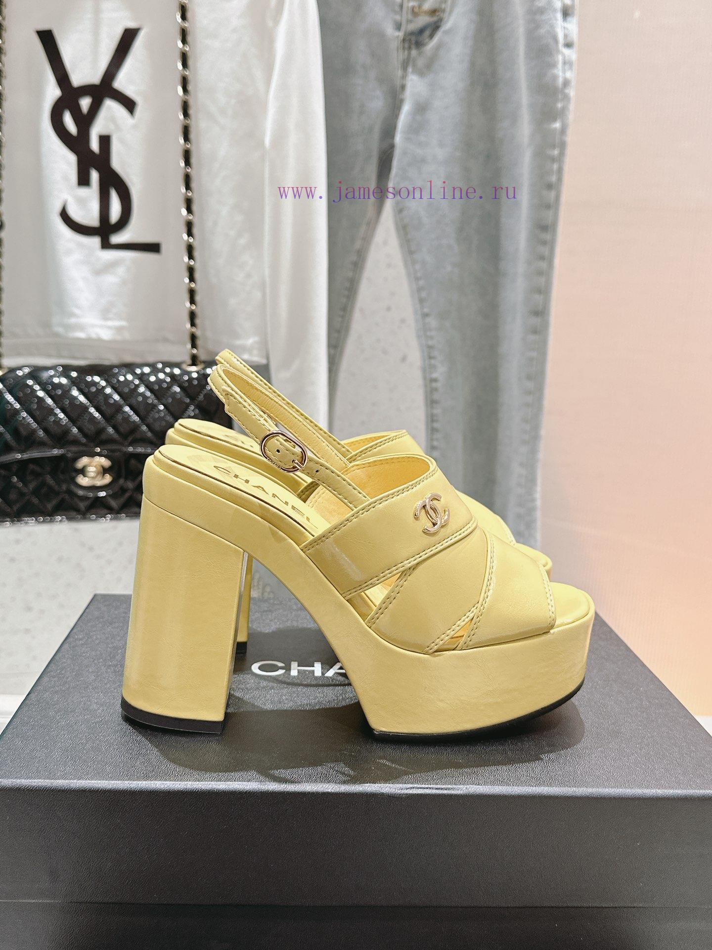 𝗖𝗛𝗔𝗡𝗘𝗟 Fashion Show Coarse Heel Water Platform Sandals Popular Running Single Explosive Prodojfv4wt5 - Image 2