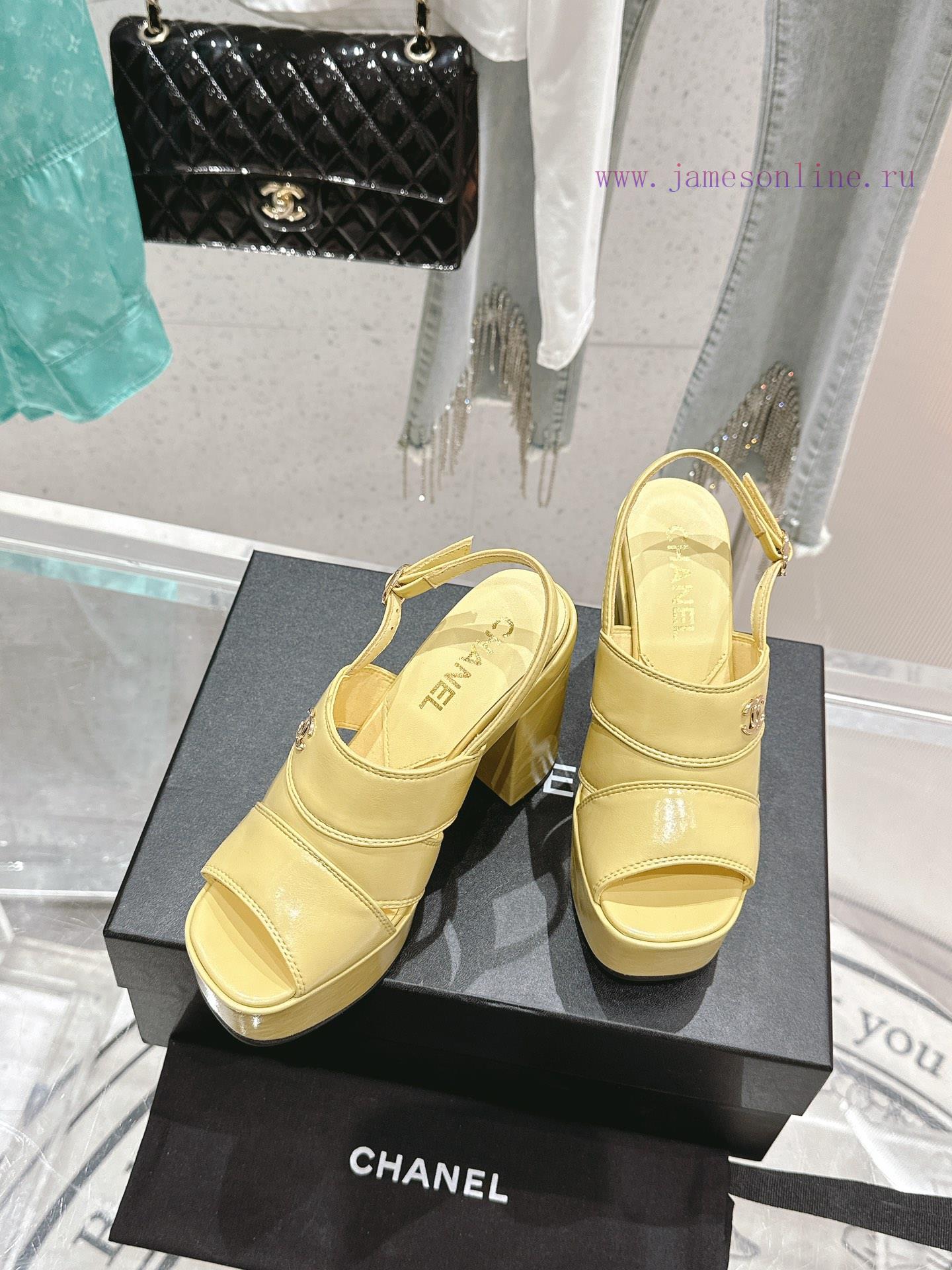 𝗖𝗛𝗔𝗡𝗘𝗟 Fashion Show Coarse Heel Water Platform Sandals Popular Running Single Explosive Prodojfv4wt5 - Image 3